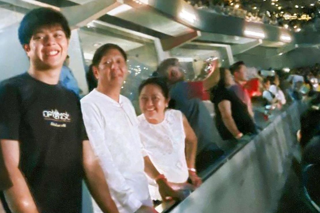 President Ferdinand Marcos Jr. and First Lady Liza Araneta-Marcos at Coldplay's concert at the Philippine Arena in Bulacan, Philippines on January 19, 2024.