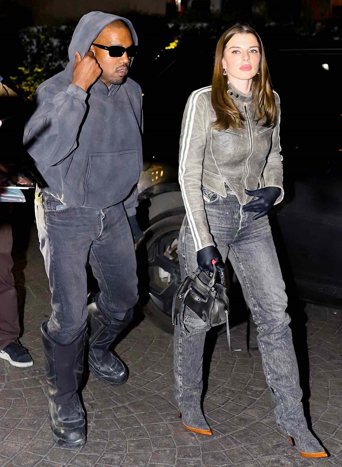 Kanye West and Julia Fox Step Out for Dinner with Antonio Brown