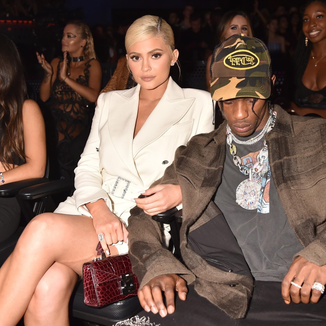 Kylie Jenner's boyfriend Travis Scott looks miserable at MTV VMAs after  they confuse fans by 'arriving separately' | The Sun