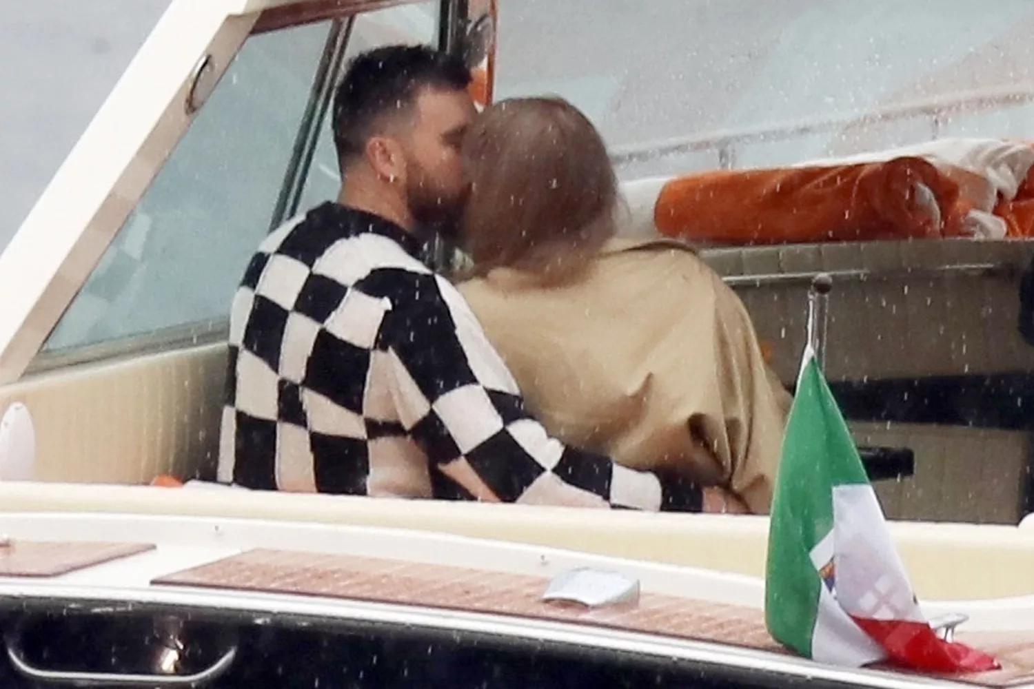 Taylor Swift and her boyfriend, the Kansas City Superbowl champ Travis Kelce are pictured enjoying a romantic break out in Lake Como.