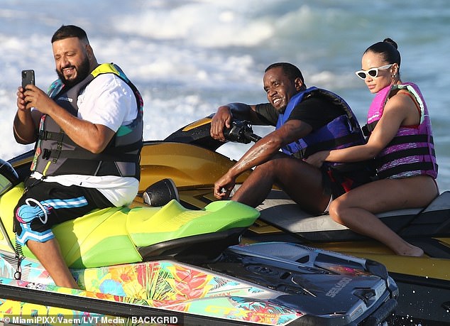 Diddy, Future and DJ Khaled go jet skiing in Miami as Future reportedly  dates Diddy's ex Lori Harvey | Daily Mail Online