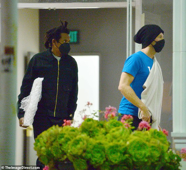 Jay-Z and Chris Martin take their bromance to Sushi Park in WeHo for a  guys' night out | Daily Mail Online