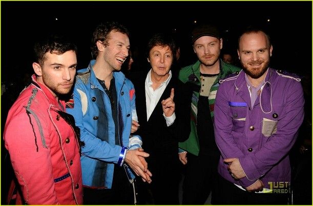 Paul McCartney and Coldplay | Coldplay, The beatles, Coldplay chris