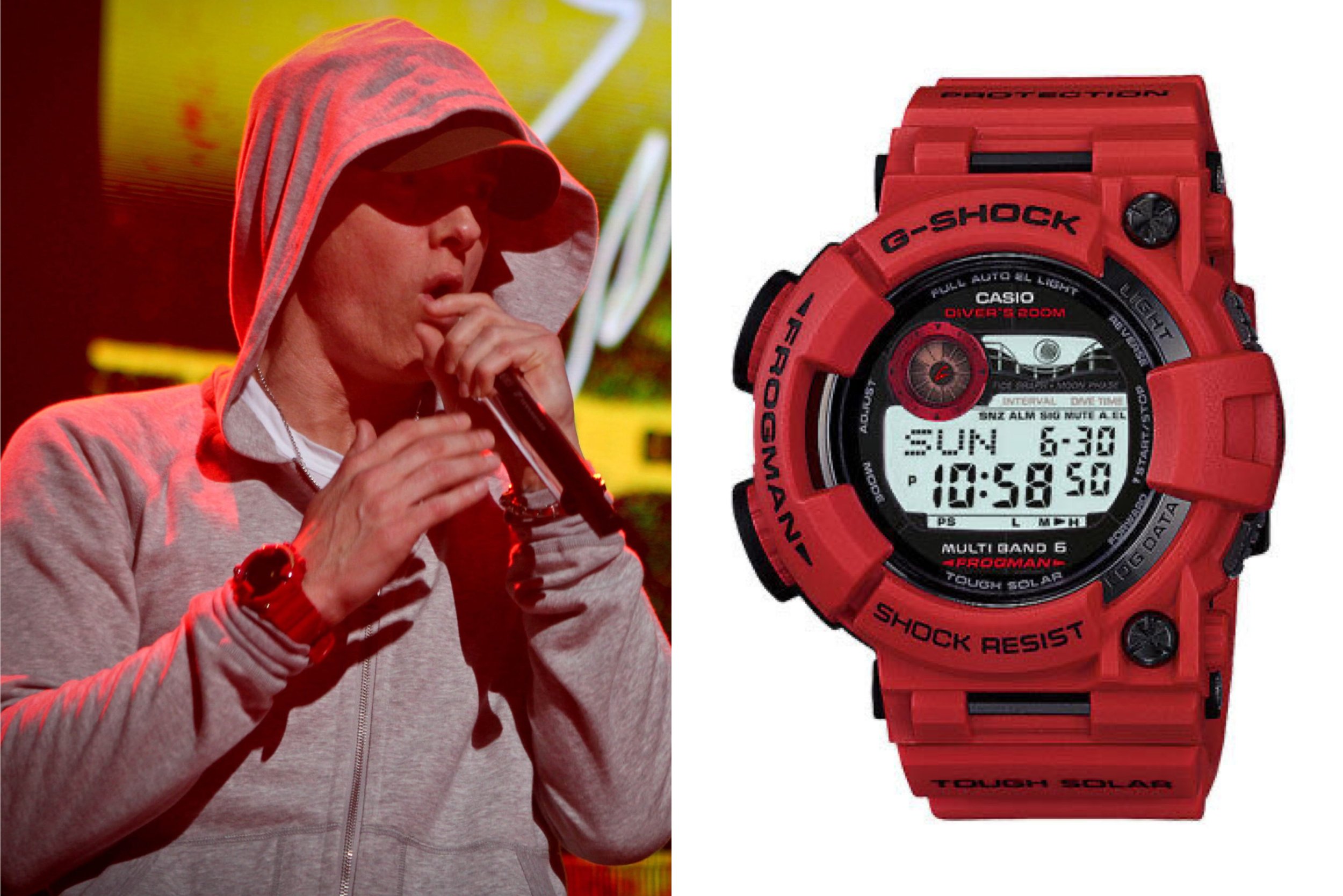 Eminem’s Casio G-Shock Frogman Burning Red GWF-1000RD-4JF