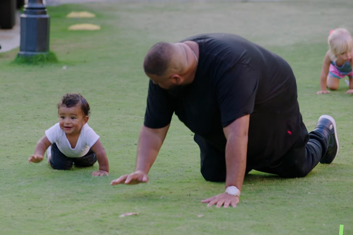 DJ Khaled and His Son Do Daddy-and-Me Boot Camp With Kevin Hart - XXL