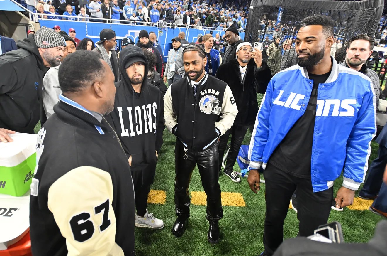 Eminem Attended Lions Playoff With Friends and Family | Eminem.Pro - the  biggest and most trusted source of Eminem