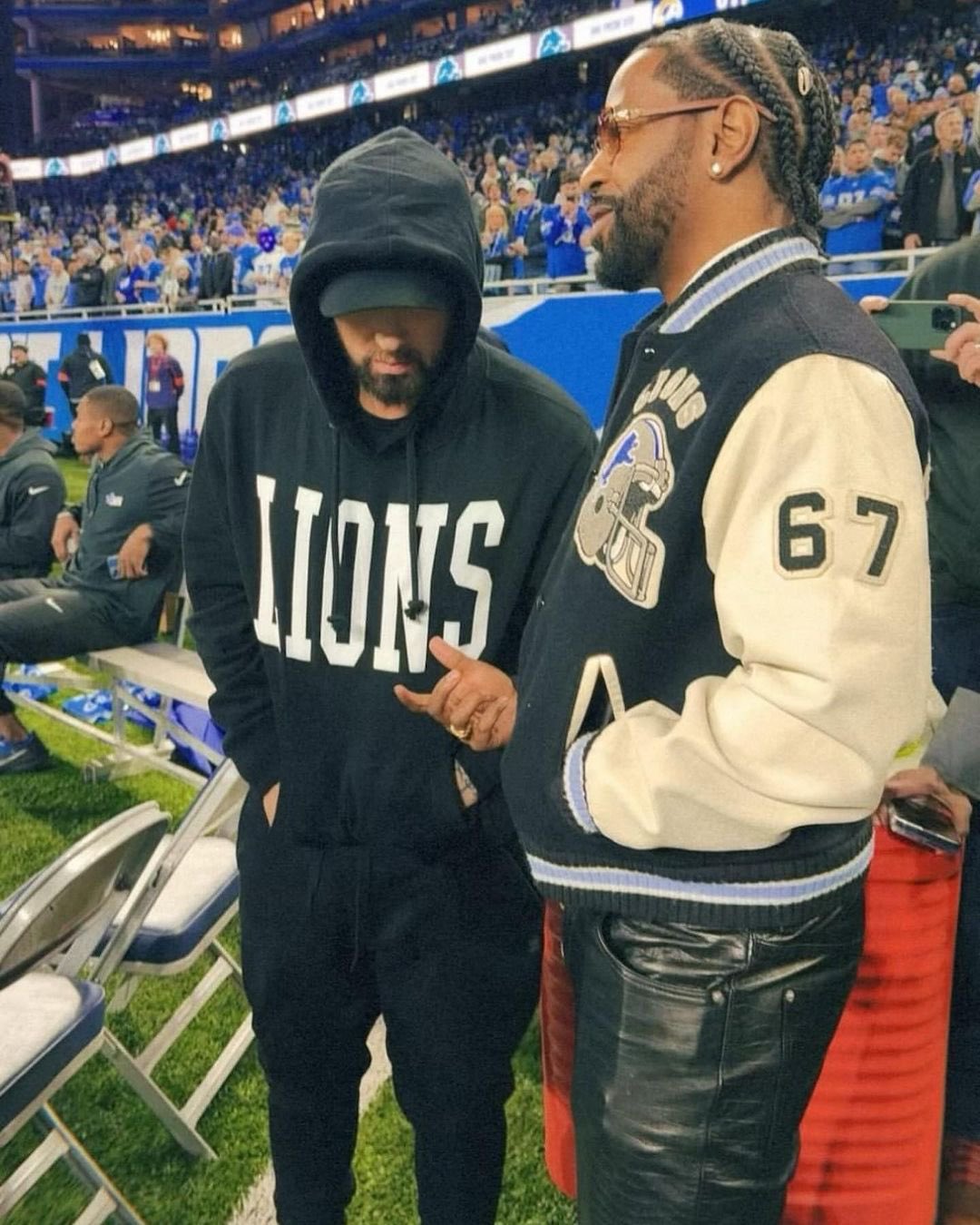 Eminem Attended Lions Playoff With Friends and Family | Eminem.Pro - the  biggest and most trusted source of Eminem