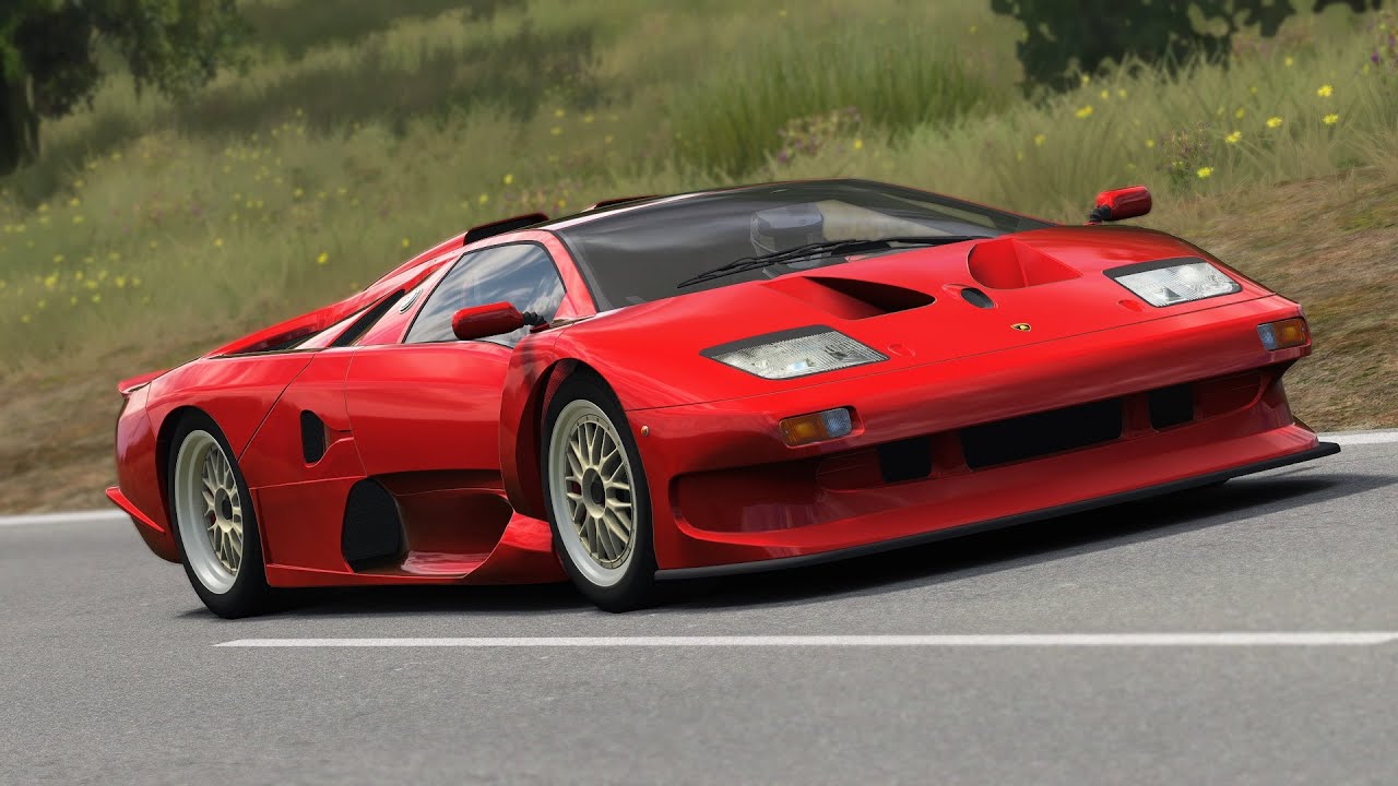 Assetto Corsa - Lamborghini Diablo GT1 Stradale - YouTube