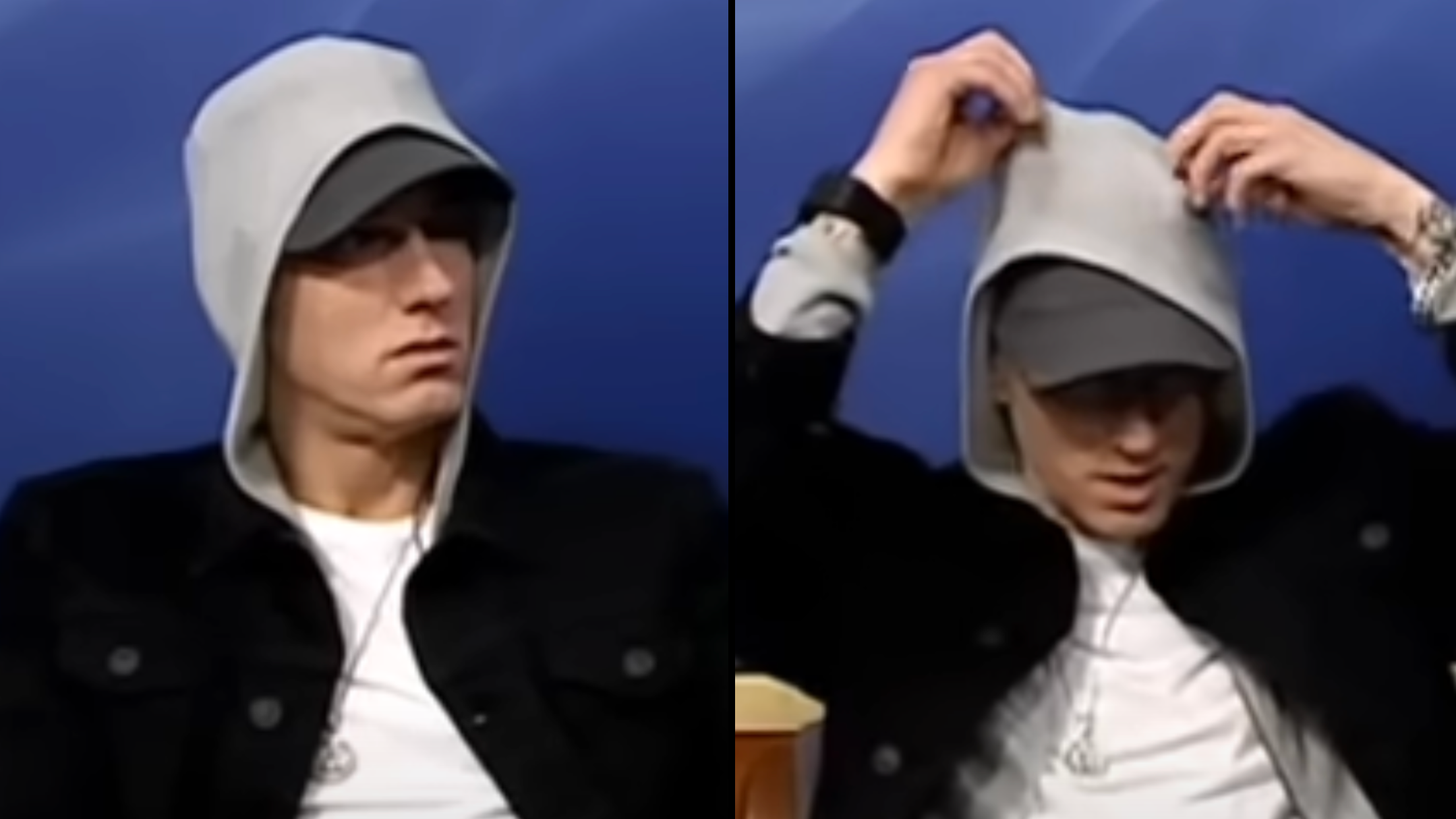 Eminem questioned for 'hiding' face behind a hoodie after years of fan's  questions