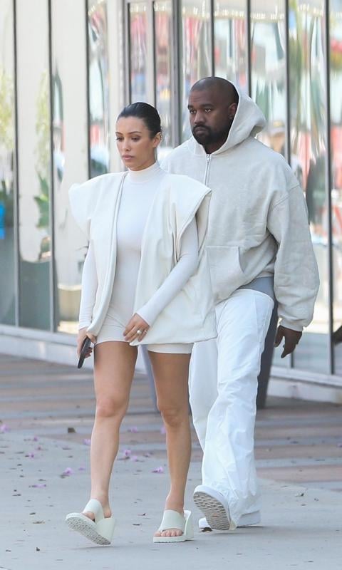 Bianca Censori and Kanye West wear matching looks and drive around LA in  new cybertruck