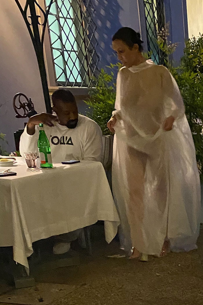 Un-Censori Is Back: Kanye West's Wife Bianca Stuns In Completely  See-Through Cloak In Italy | Bored Panda