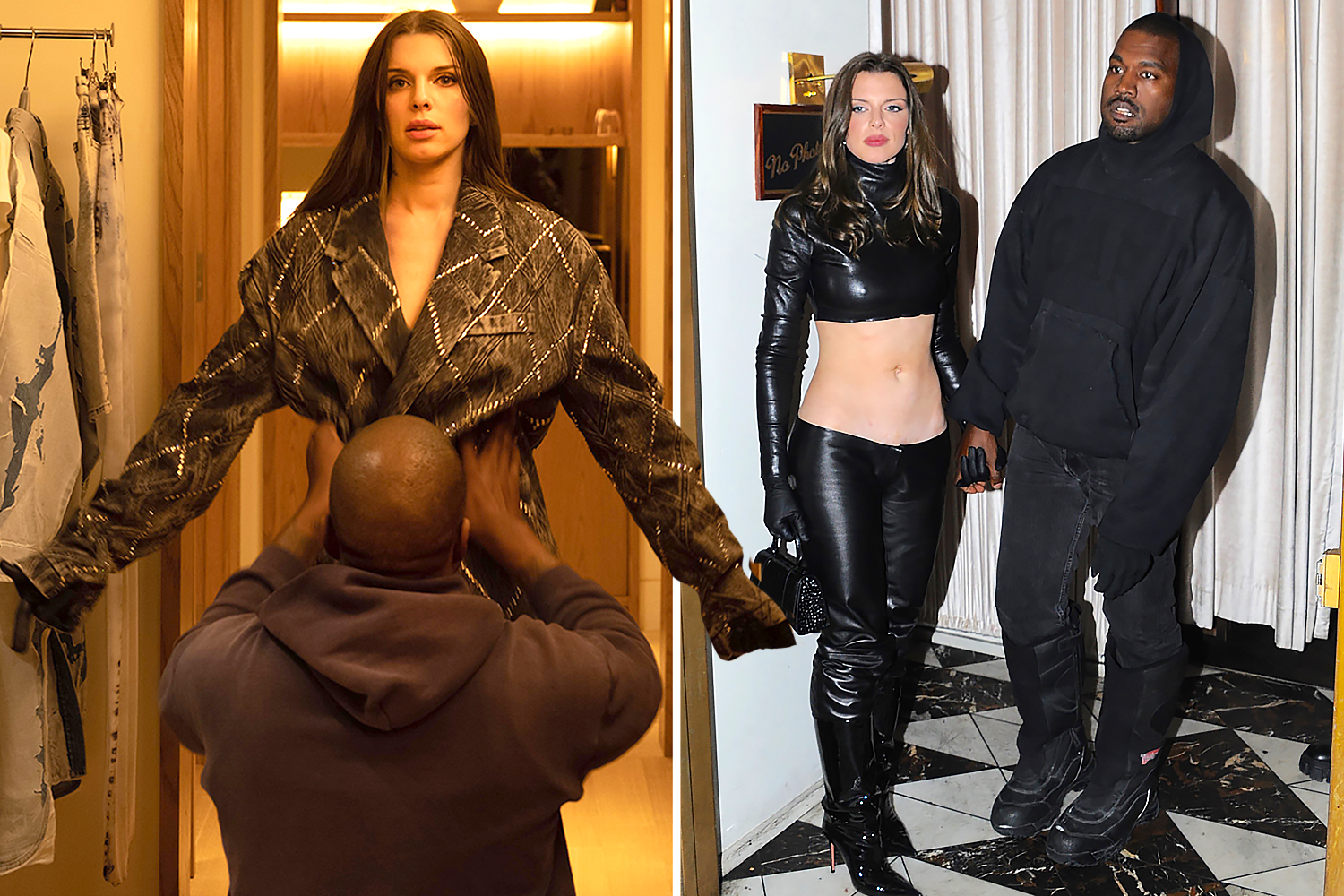 Kanye West’s girlfriend Julia Fox shows off curves in leather catsuit after  rapper’s accused of punching fan i