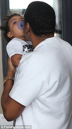 Princess: Blue Ivy certainly has no shortage of affection from her famous parents