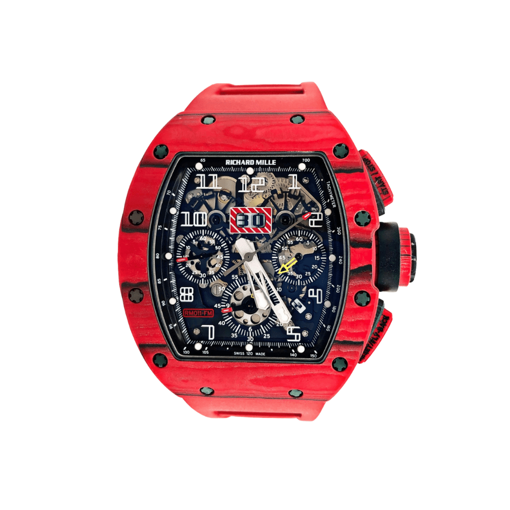 Luxury Watch Richard Mille Red Quartz TPT Chronograph RM011 Limited Edition Wrist Aficionado