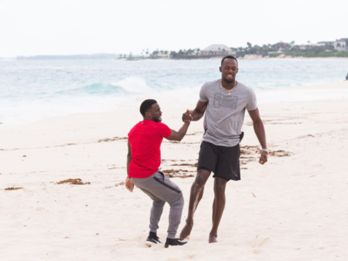 Kevin Hart Beat Usain Bolt In Beach Race - The Tropixs