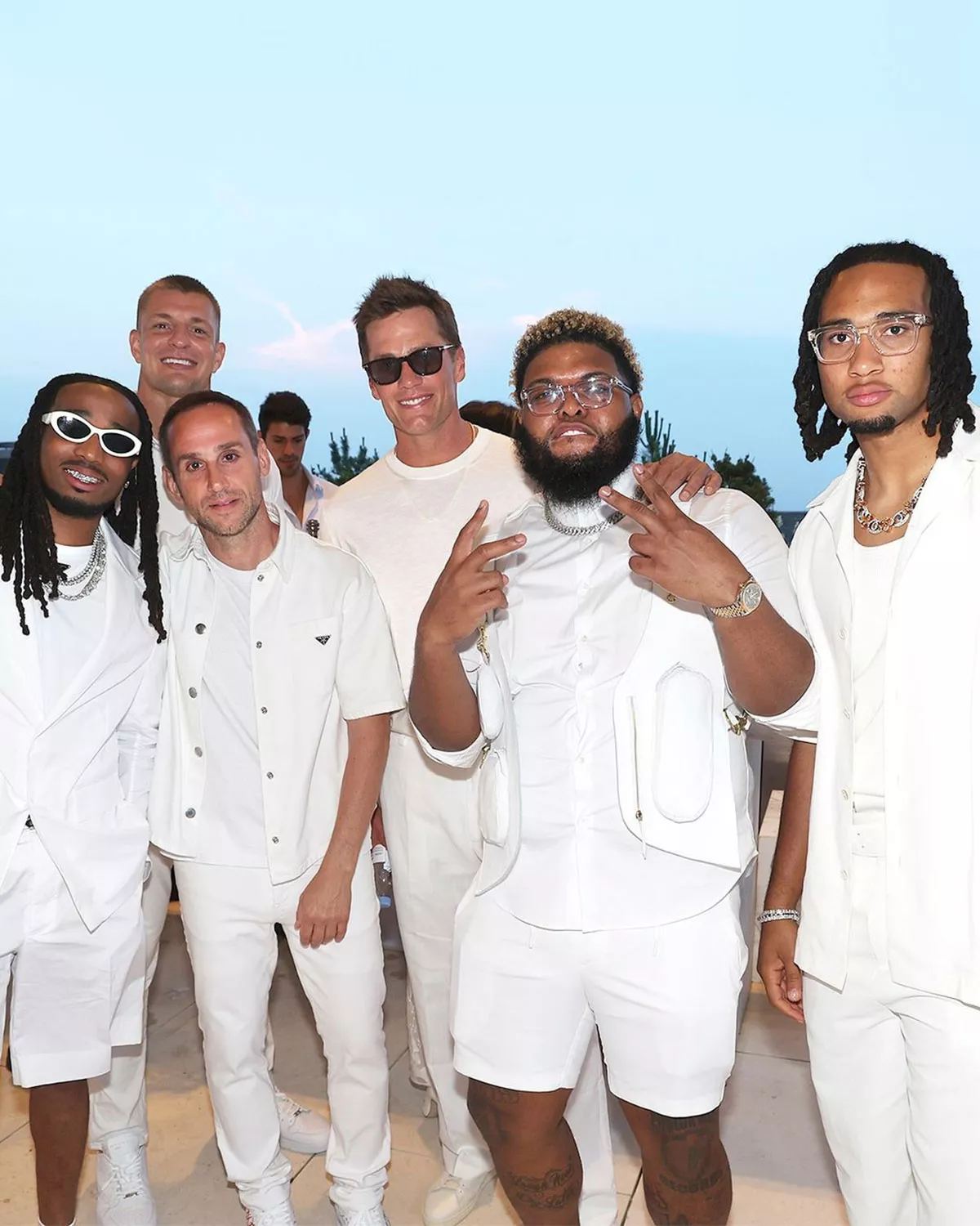 Gronk, tom brady See Your Favorite Celebs Descend on The Hamptons for Michael Rubin's Famous White Party