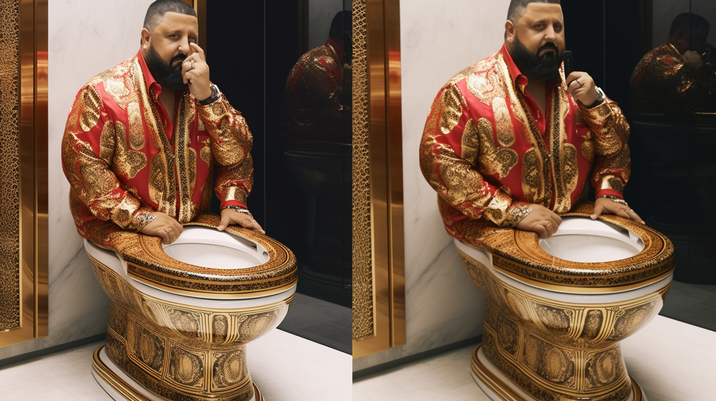 Dj Khaled shaped like a toilet : r/weirddalle