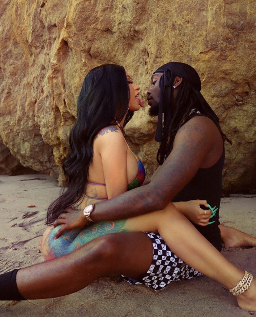 X 上的Cardi B Updates：「Cardi & Offset at the beach yesterday. ️  https://t.co/5tHNFDl1ZS」 / X