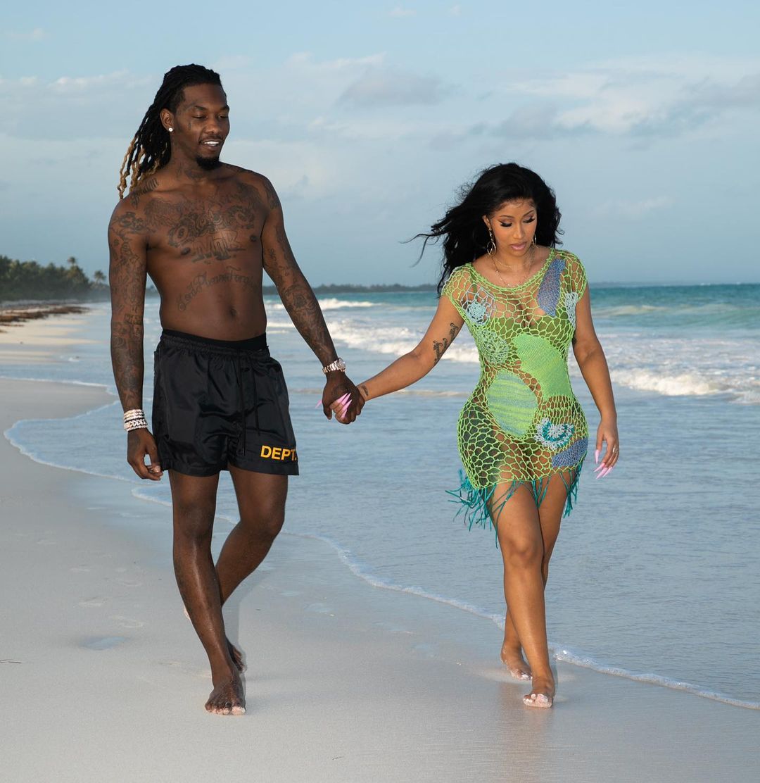 Love, Beach & Fun! Cardi B & Offset are Having a Lovely Baecation |  BellaNaija