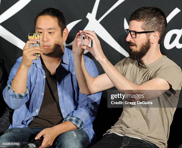 Guitarist Brad Delson attends Linkin Park's induction into the... News  Photo - Getty Images