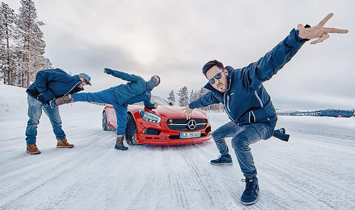 Linkin Park sets the ice on fire at the AMG Driving Academy - MercedesBlog