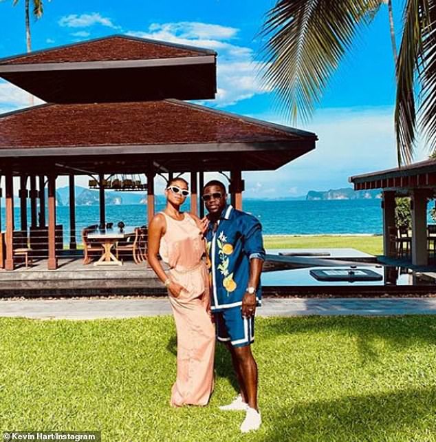 Couple pic: He has been sharing snaps from his vacation, which has included nights of partying, mornings in the gym and days filled with relaxing and exploring