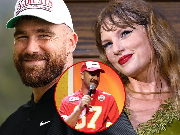 Travis Kelce Quips About Love For Taylor Swift At Chiefs Event