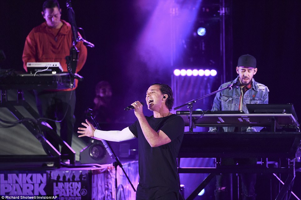 Gavin Rossdale, of Bush, performs during the tribute. Linkin Park, fronted by Bennington and Shinoda, sold 10 million copies of their 2000 debut 'Hybrid Theory,' and then another 4 million with 2003's multiplatinum 'Meteora'. Both albums explored feelings of frustration and fury.