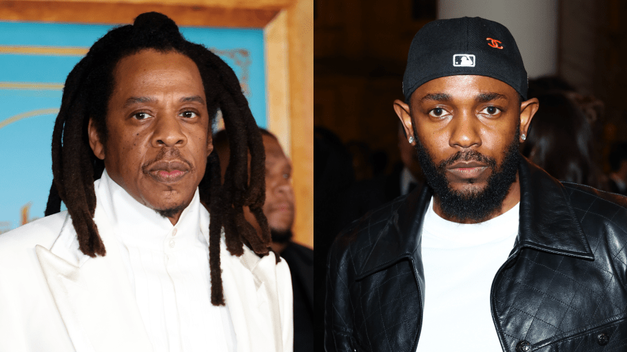 Split Image Of JAY-Z And Kendrick Lamar