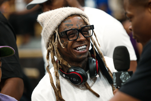 Lil Wayne Takes His Son Kameron Carter To Watch The Drew League