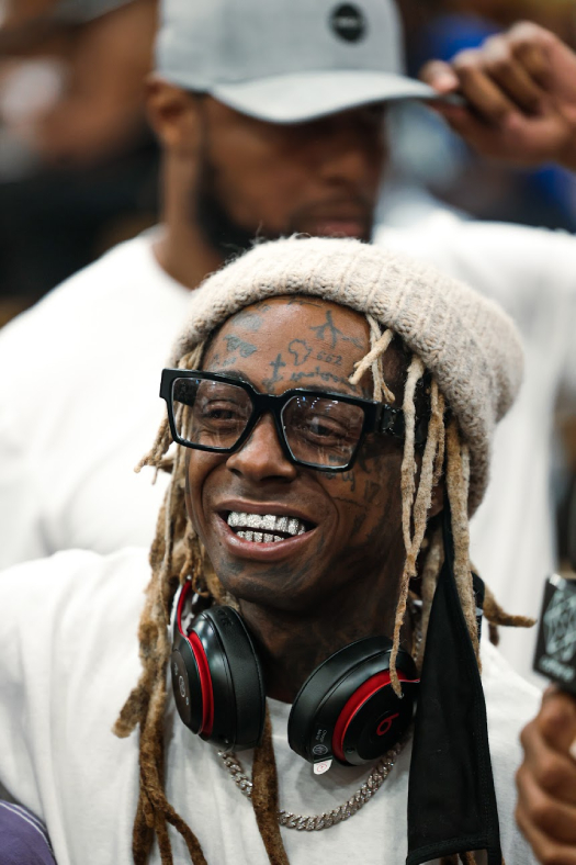 Lil Wayne Takes His Son Kameron Carter To Watch The Drew League