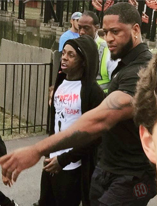 Lil Wayne Celebrates His Son Dwayne Michael Carter III 7th Birthday At Six Flags In Atlanta