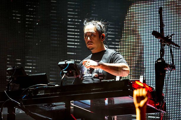 Joe Hahn "Mr. Hahn" of Linkin Park performs during the Carnivores...